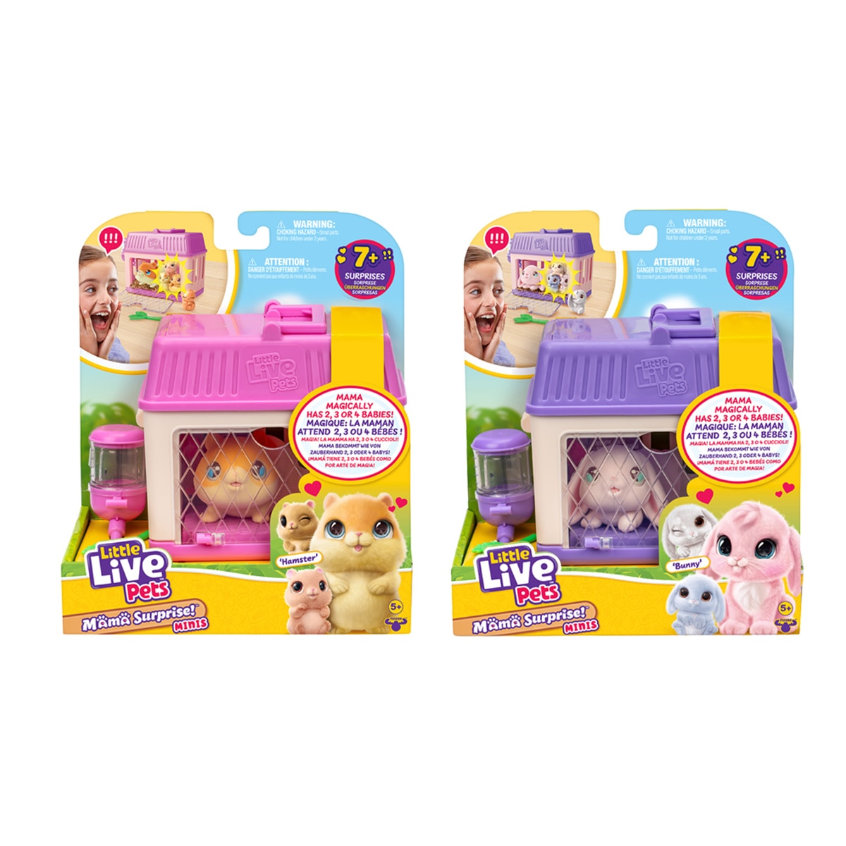 Imagen 0 de Peluche interactivo Mini Mamá Sorpresa Little Live Pets Moose modelos surtidos