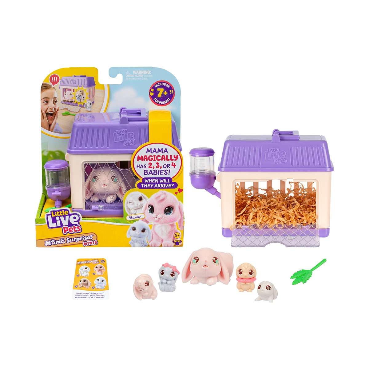 Peluche interactivo Mini Mamá Sorpresa Little Live Pets Moose modelos surtidos 2