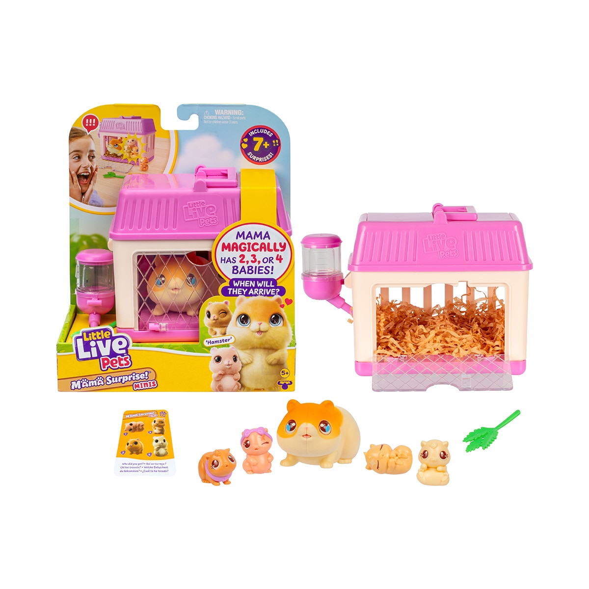 Peluche interactivo Mini Mamá Sorpresa Little Live Pets Moose modelos surtidos 3