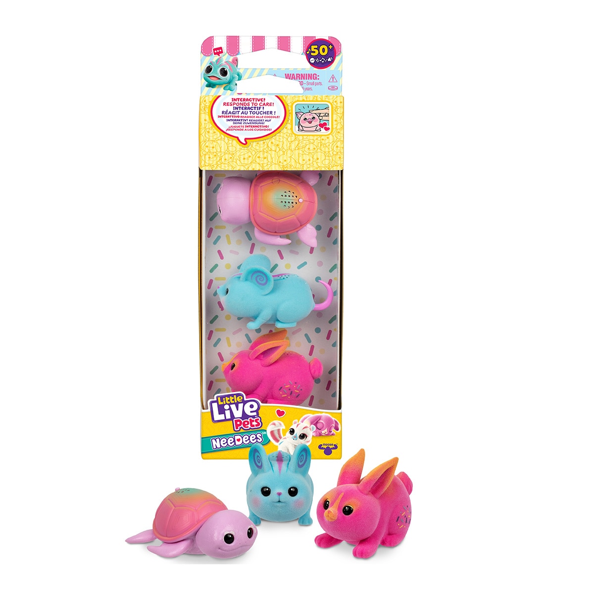 Little Live Pets – Peluche interactivo NeeDees pack de 3 Little Live Pets Moose.