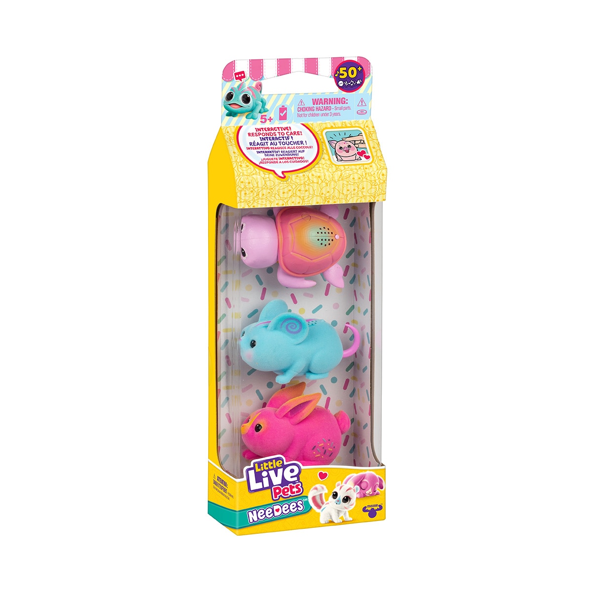 Peluche interactivo NeeDees pack de 3 Little Live Pets Moose 5