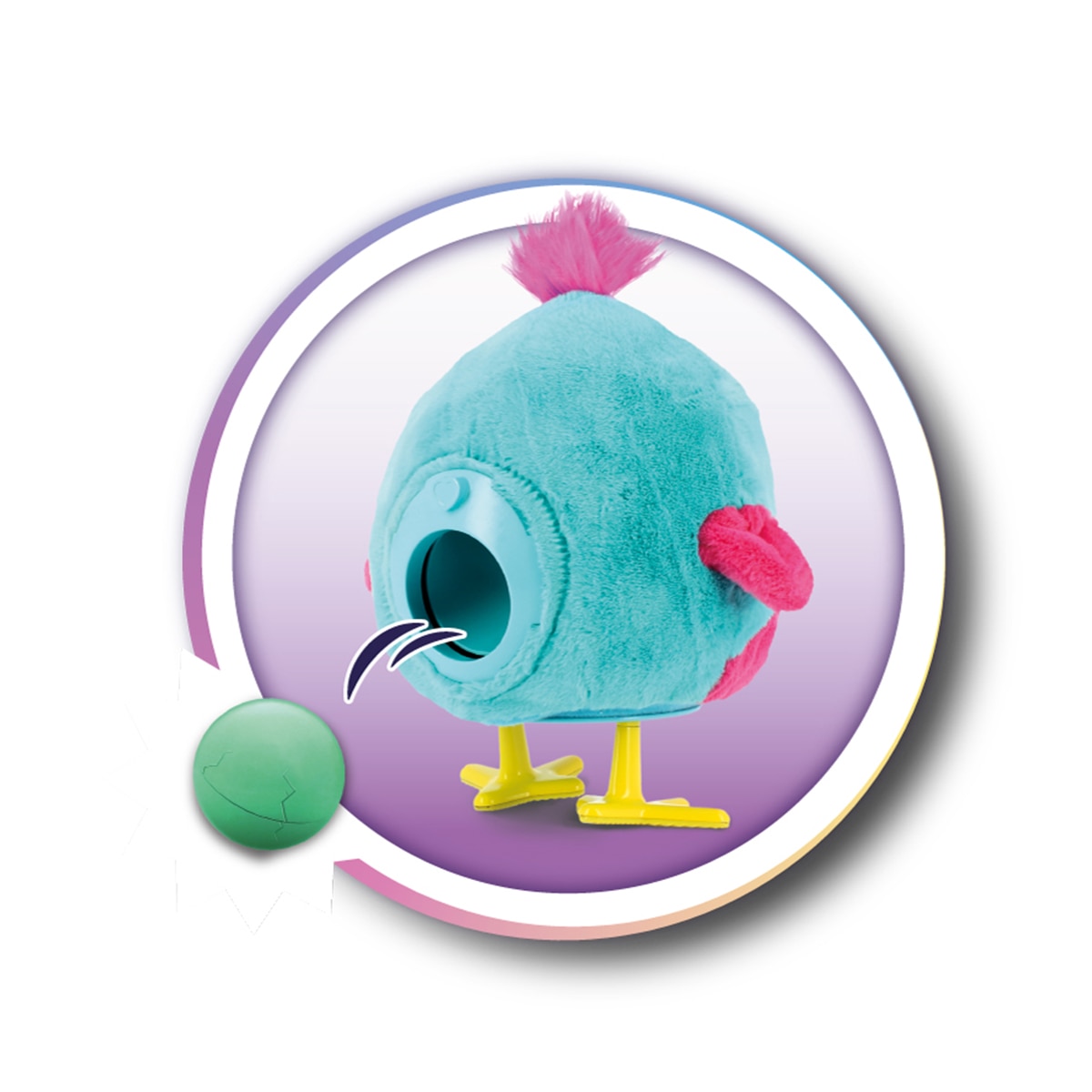 Peluche interactivo Chickaboo con 2 huevos sorpresa más de 50 sonidos y reacciones Funtasy Family Diset 5