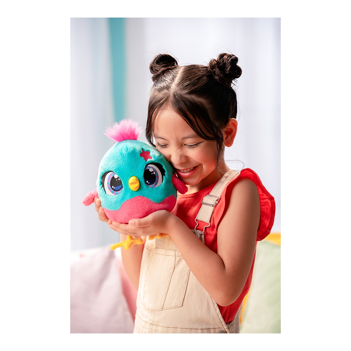 Peluche interactivo Chickaboo con 2 huevos sorpresa más de 50 sonidos y reacciones Funtasy Family Diset 7