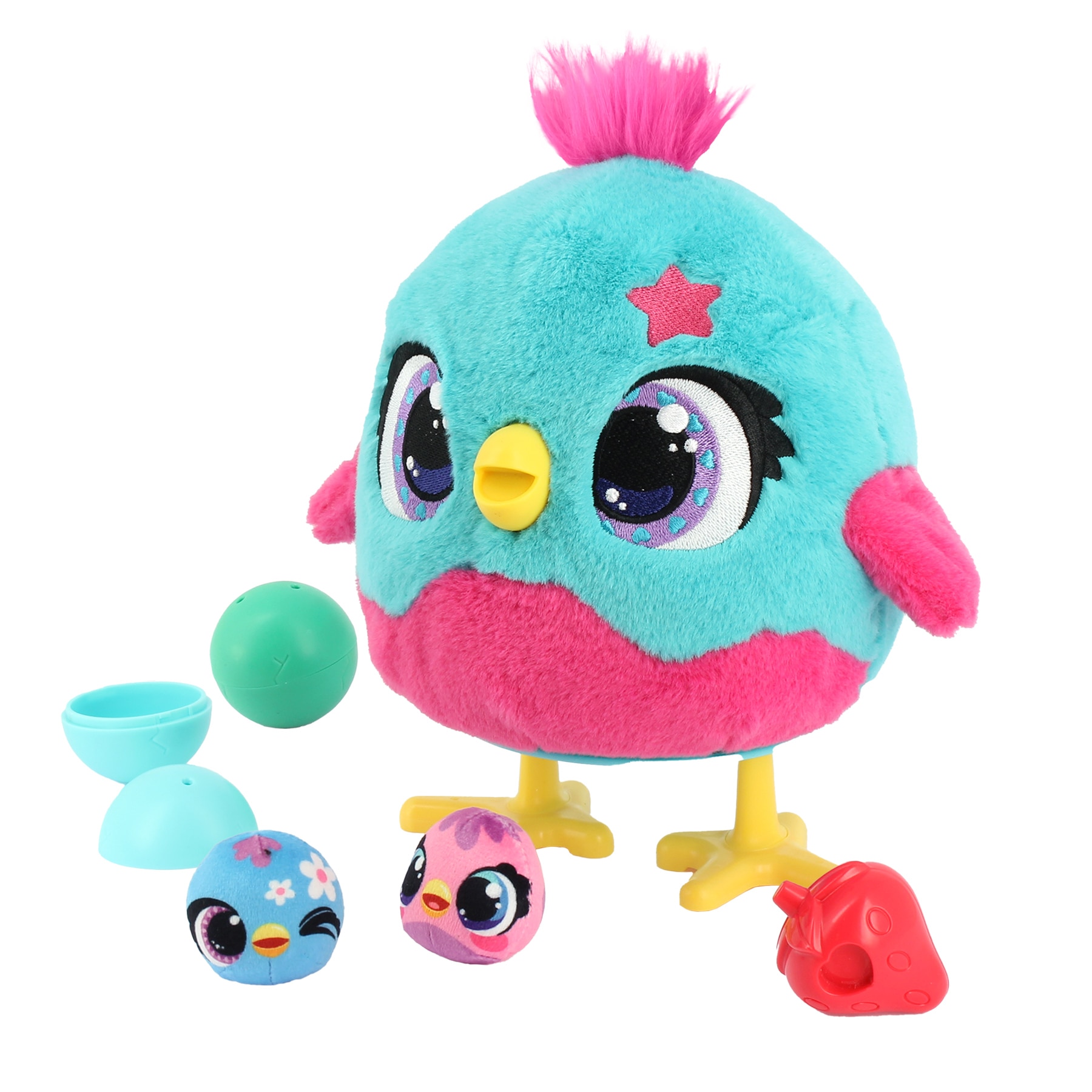 Peluche interactivo Chickaboo con 2 huevos sorpresa más de 50 sonidos y reacciones Funtasy Family Diset 11