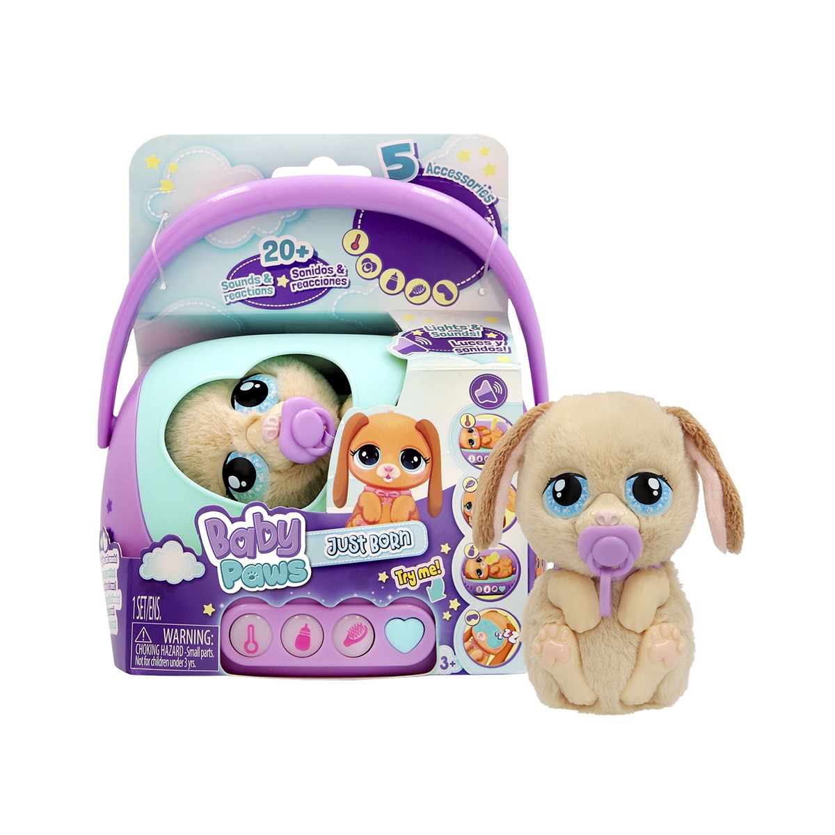 Imagen 0 de Mascota Interactiva Just Born Puppy Baby Paws