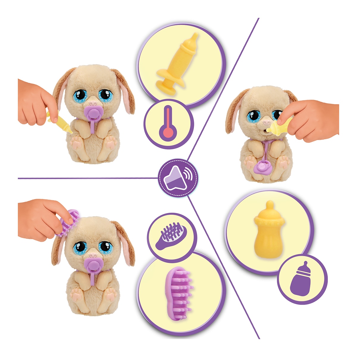 Mascota Interactiva Just Born Puppy Baby Paws 7