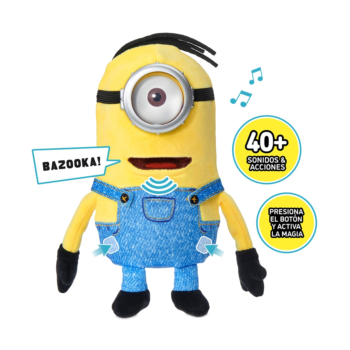 Peluche interactivo Puppetronic Dick Palm Minions Famosa 4