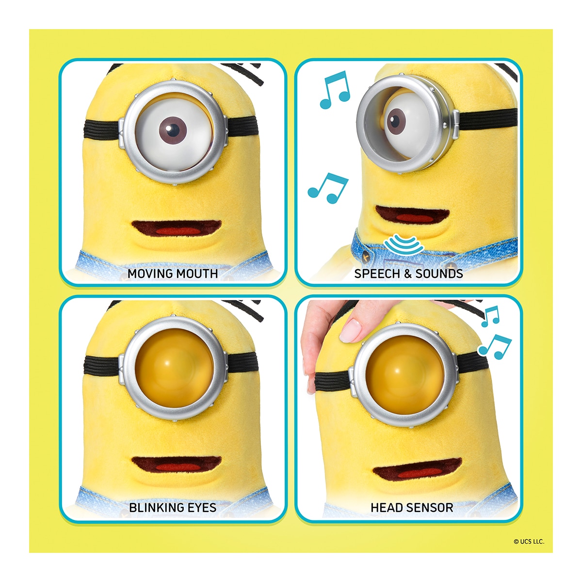 Peluche interactivo Puppetronic Dick Palm Minions Famosa 7