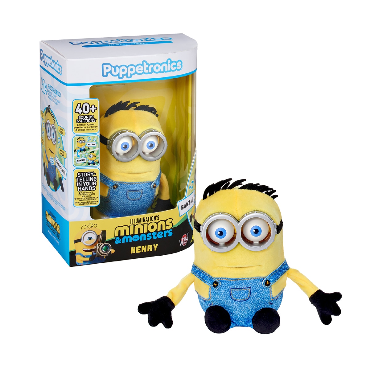 Imagen 0 de Peluche interactivo Puppetronic Henry Palm Minions Famosa