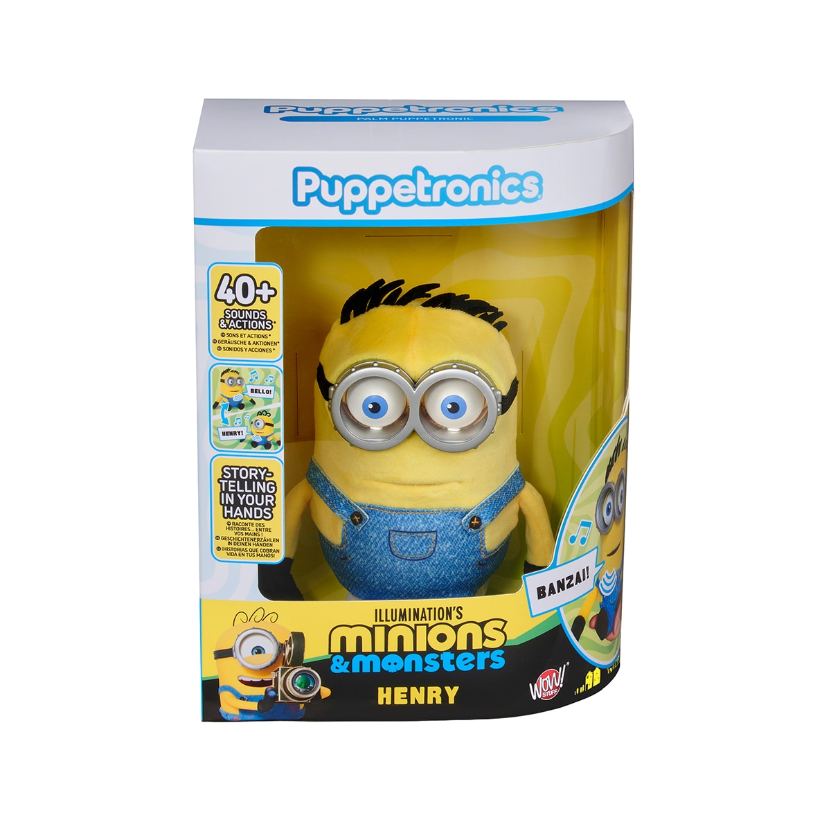 Peluche interactivo Puppetronic Henry Palm Minions Famosa 7