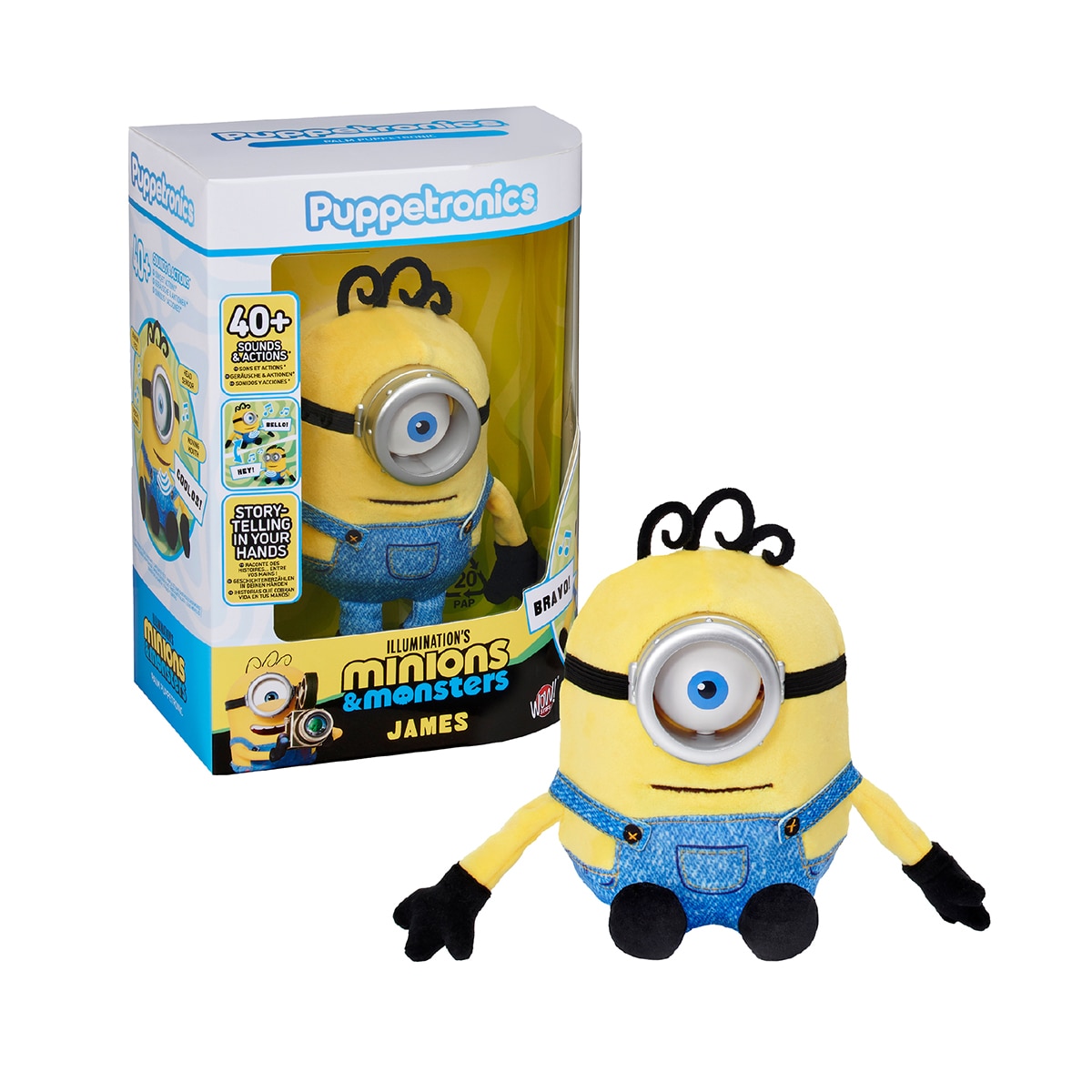 Imagen 0 de Peluche interactivo Puppetronic Henry James Minions Famosa