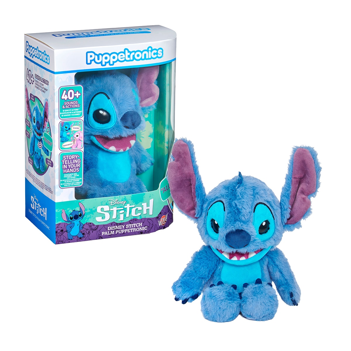 Imagen 0 de Peluche interactivo Puppetronic Stitch Palm Disney Famosa