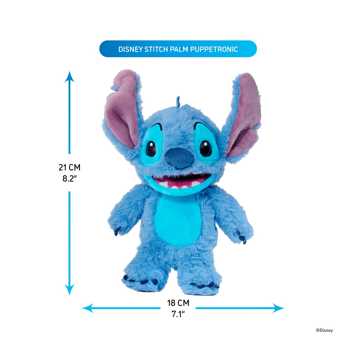 Peluche interactivo Puppetronic Stitch Palm Disney Famosa 4