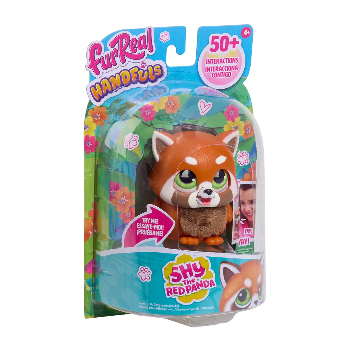 Peluche interactivo Handful Panda rojo FurReal 2