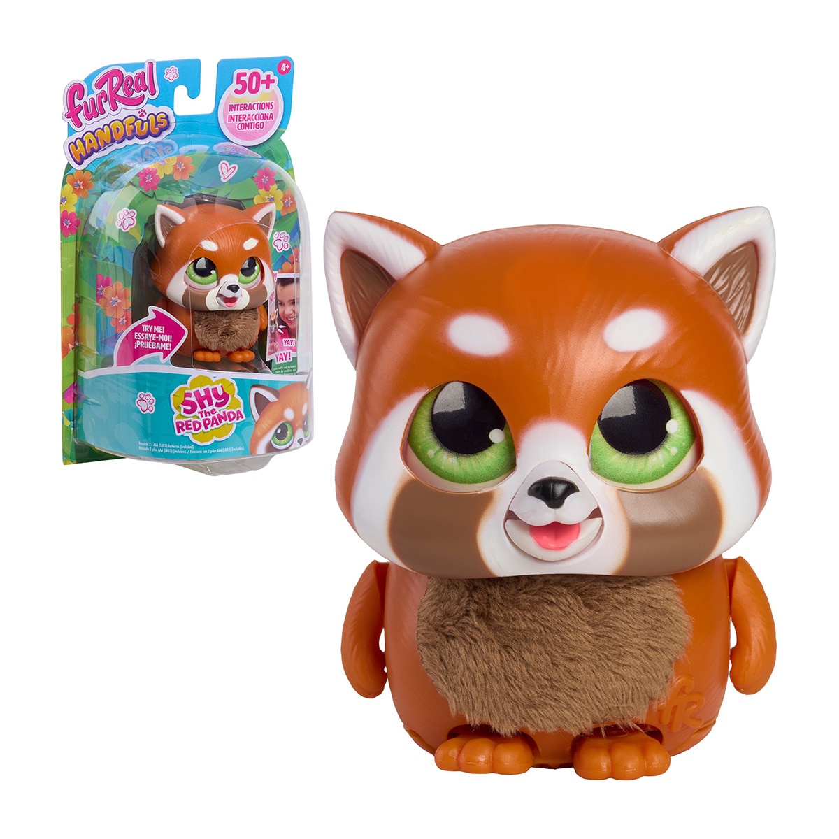 Peluche interactivo Handful Panda rojo FurReal 3