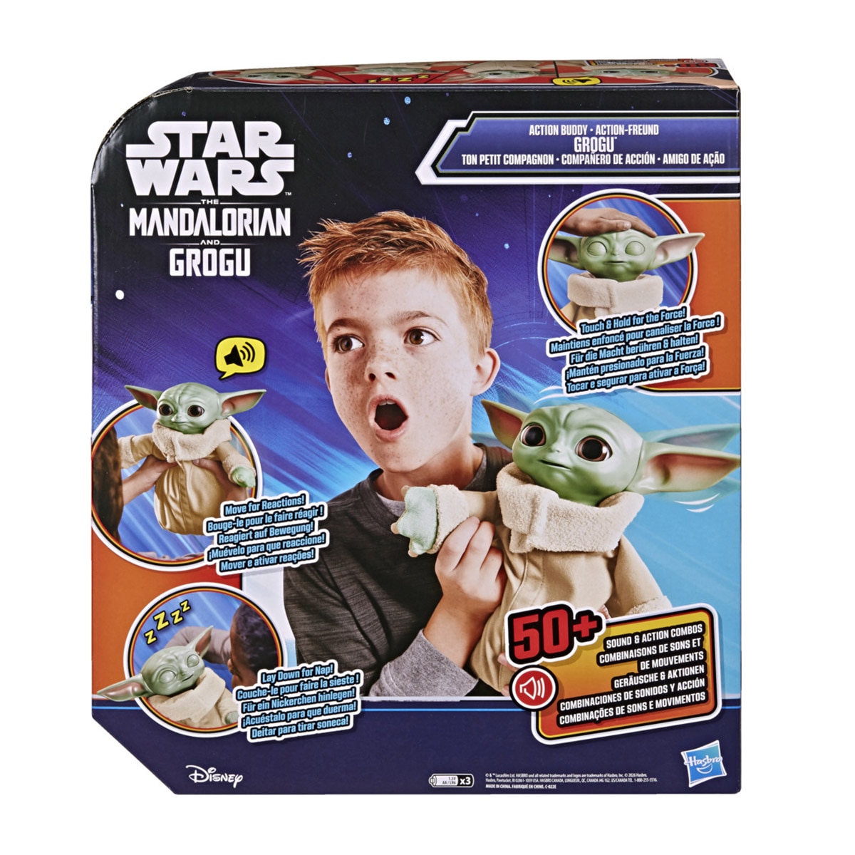 Compañero de acción Grogu Star Wars Hasbro 3
