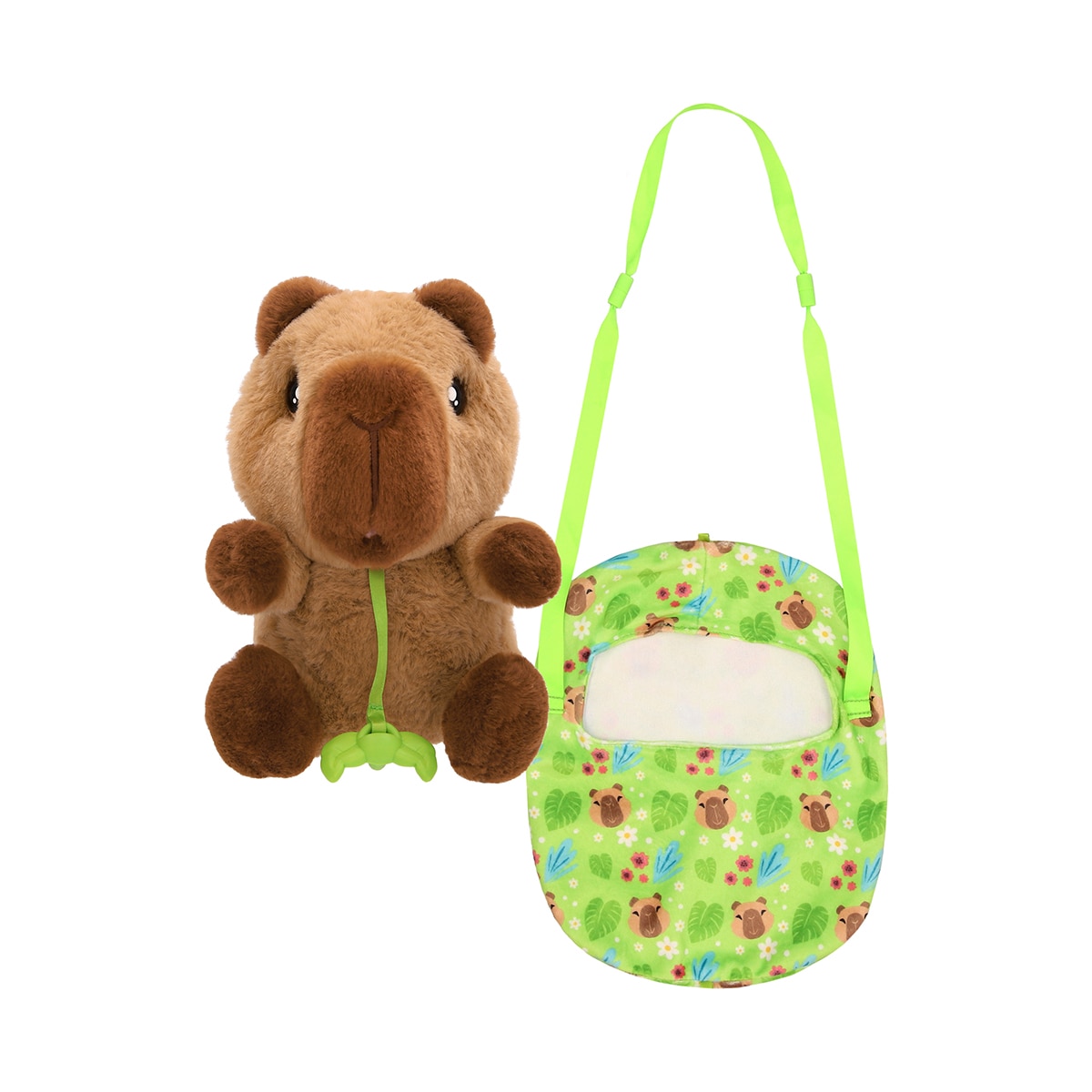 Peluche Baby Paws Capybara incluye 2 Accesorios y emite sonidos Imc Toys 4
