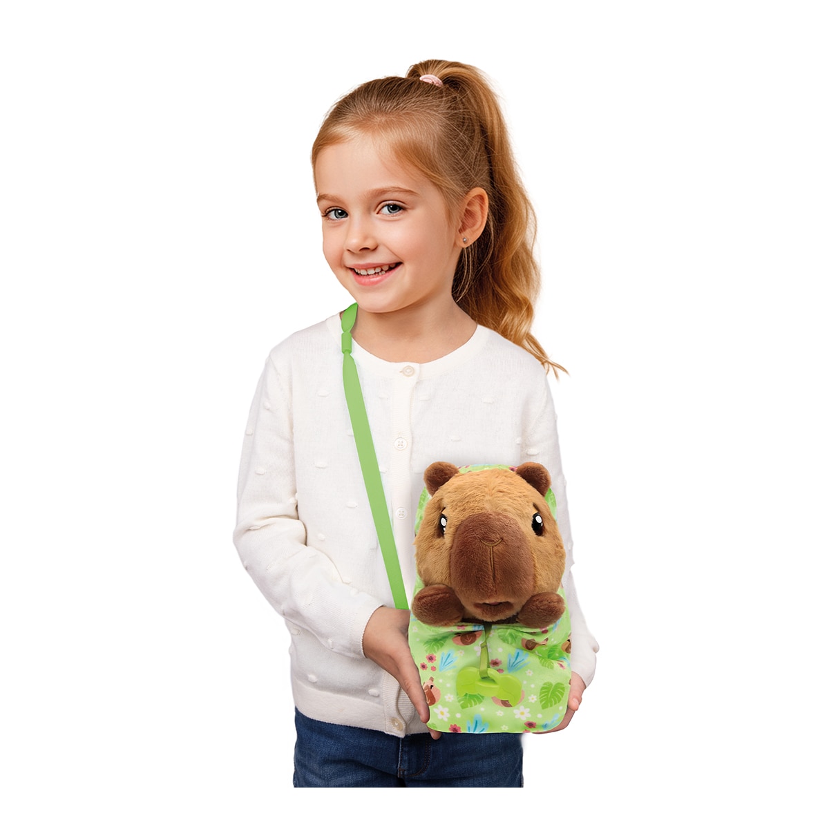 Peluche Baby Paws Capybara incluye 2 Accesorios y emite sonidos Imc Toys 6