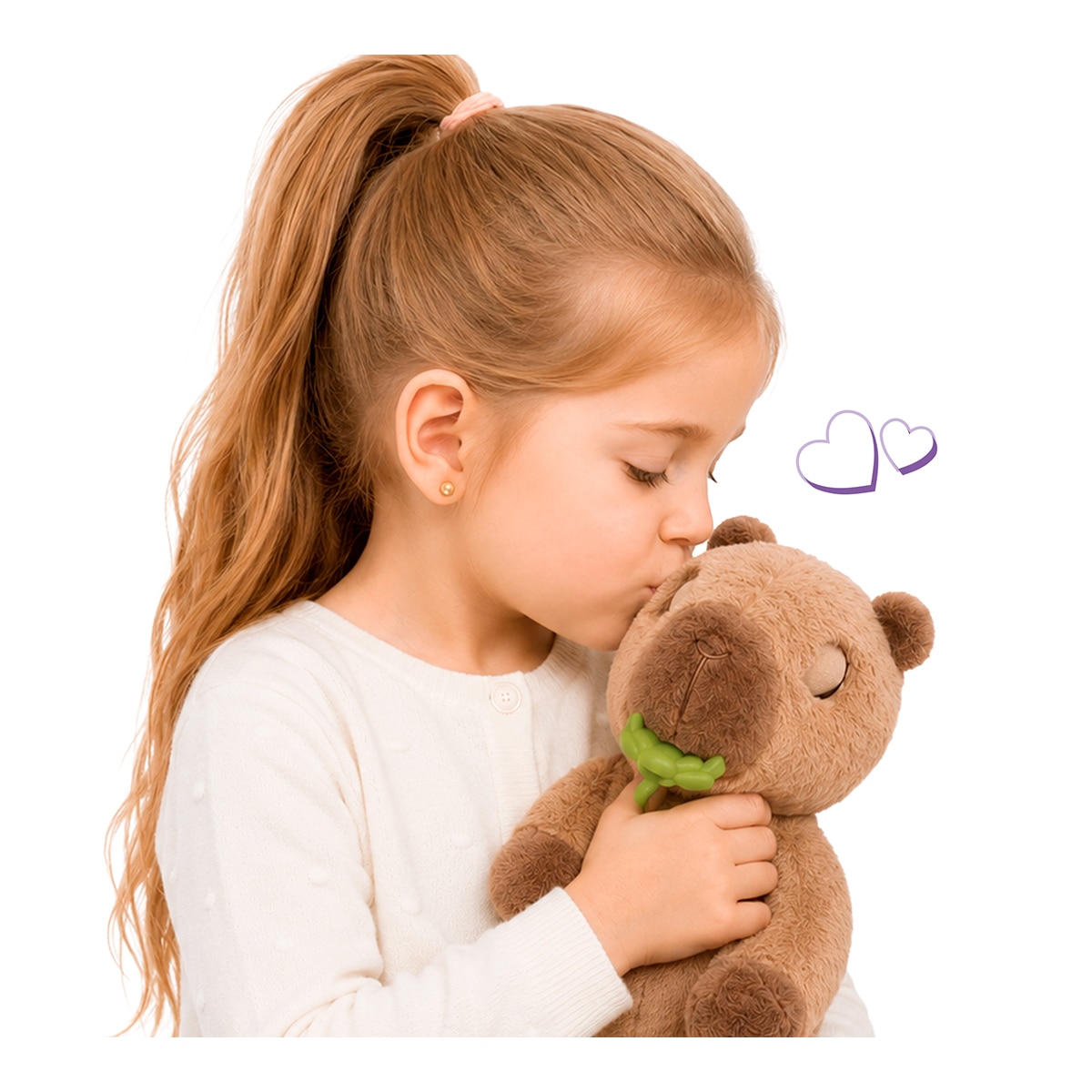 Peluche Baby Paws Capybara incluye 2 Accesorios y emite sonidos Imc Toys 8