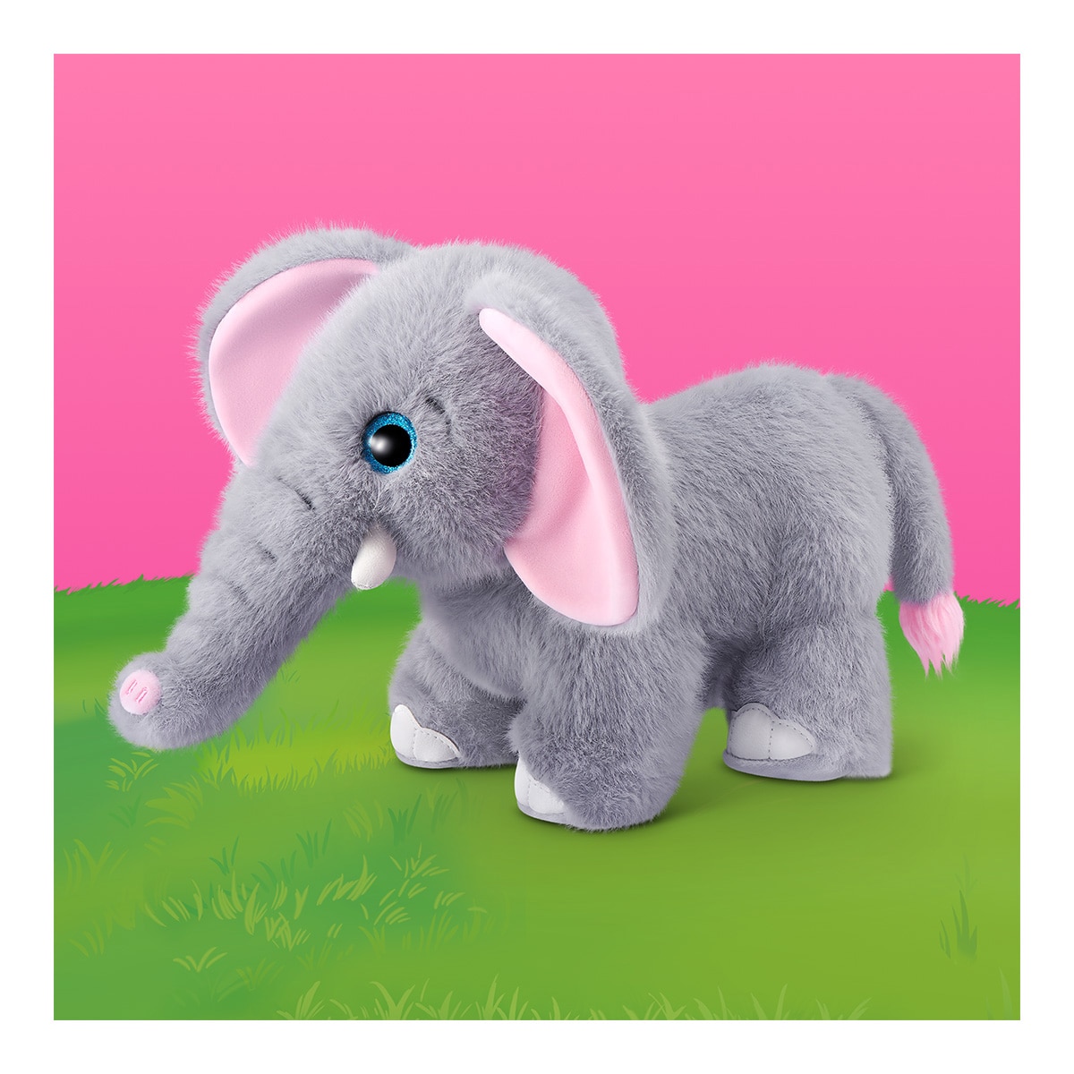 Peluche electrónico Mami Elefante y sus bebés de Pets Alive 3