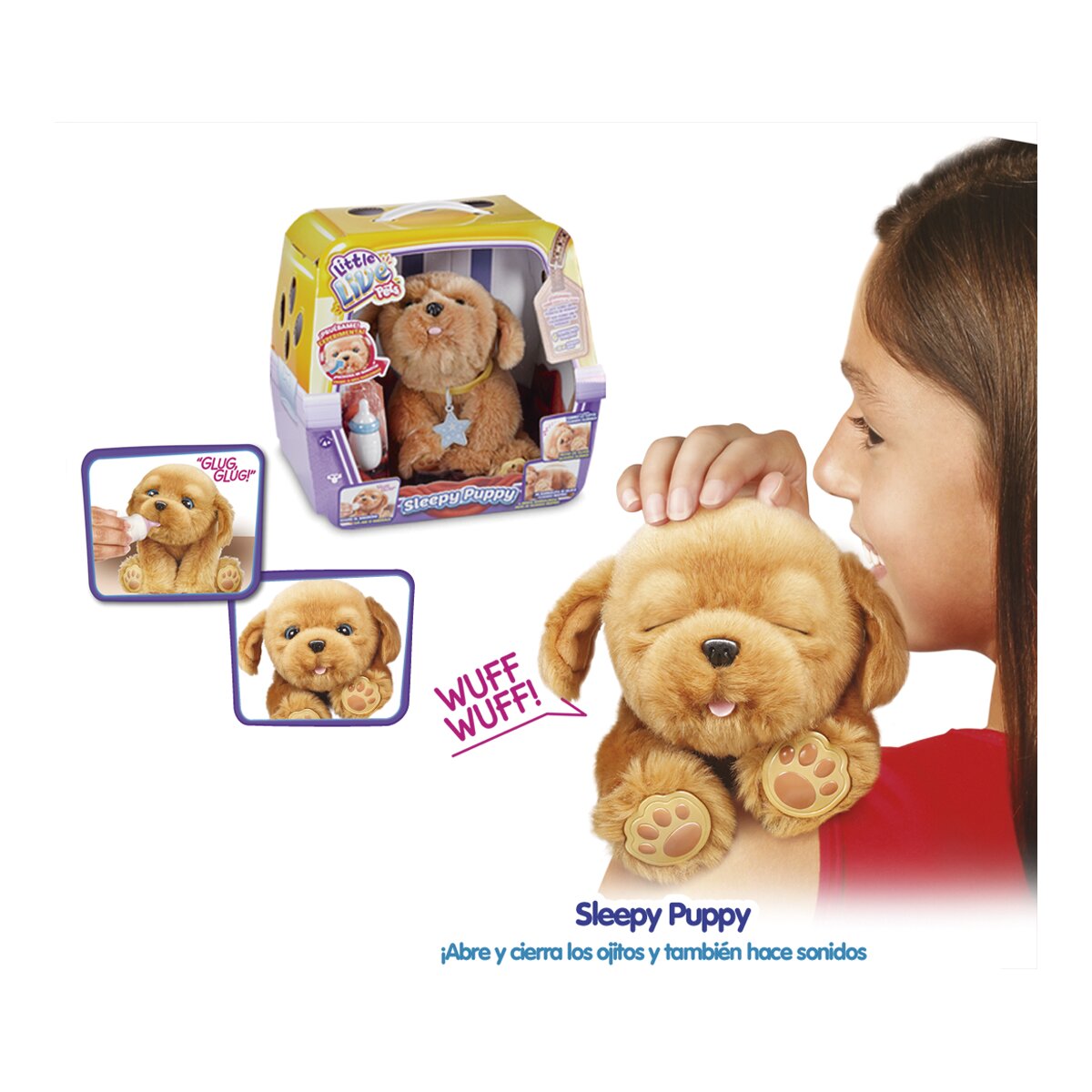 Peluche interactivo Perrito Sleepy Puppy Little Live Pets FAMOSA 3