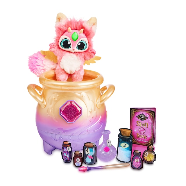 Peluche interactivo Pink con caldero mágico My Magic Mixie