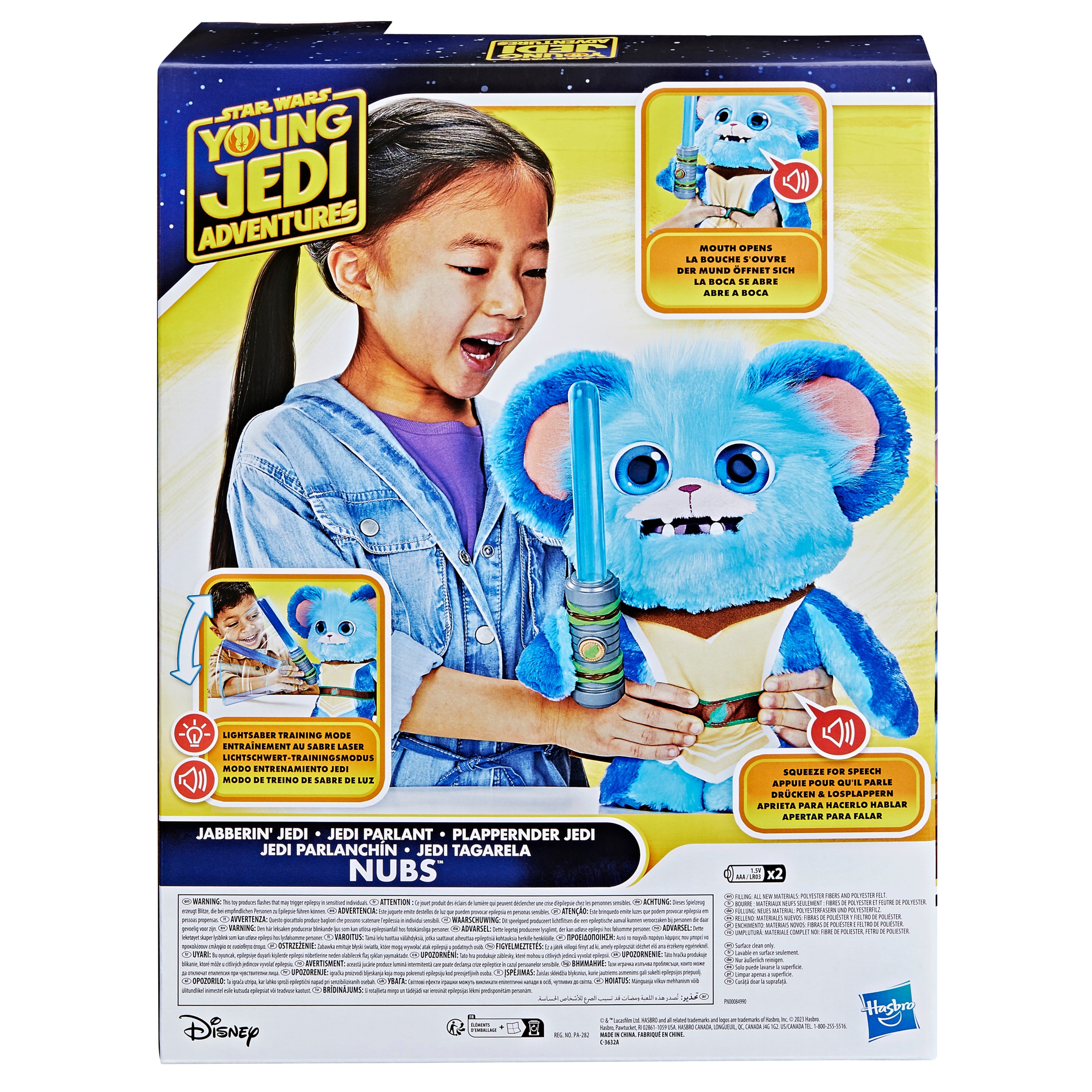 Peluche parlanchín Jedi Nubs Young Jedi Star Wars Hasbro 4