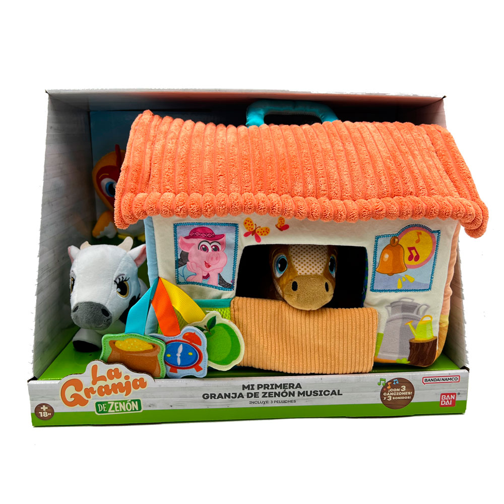 Peluche Mi Primera Granja de Zenon musical Bandai 4