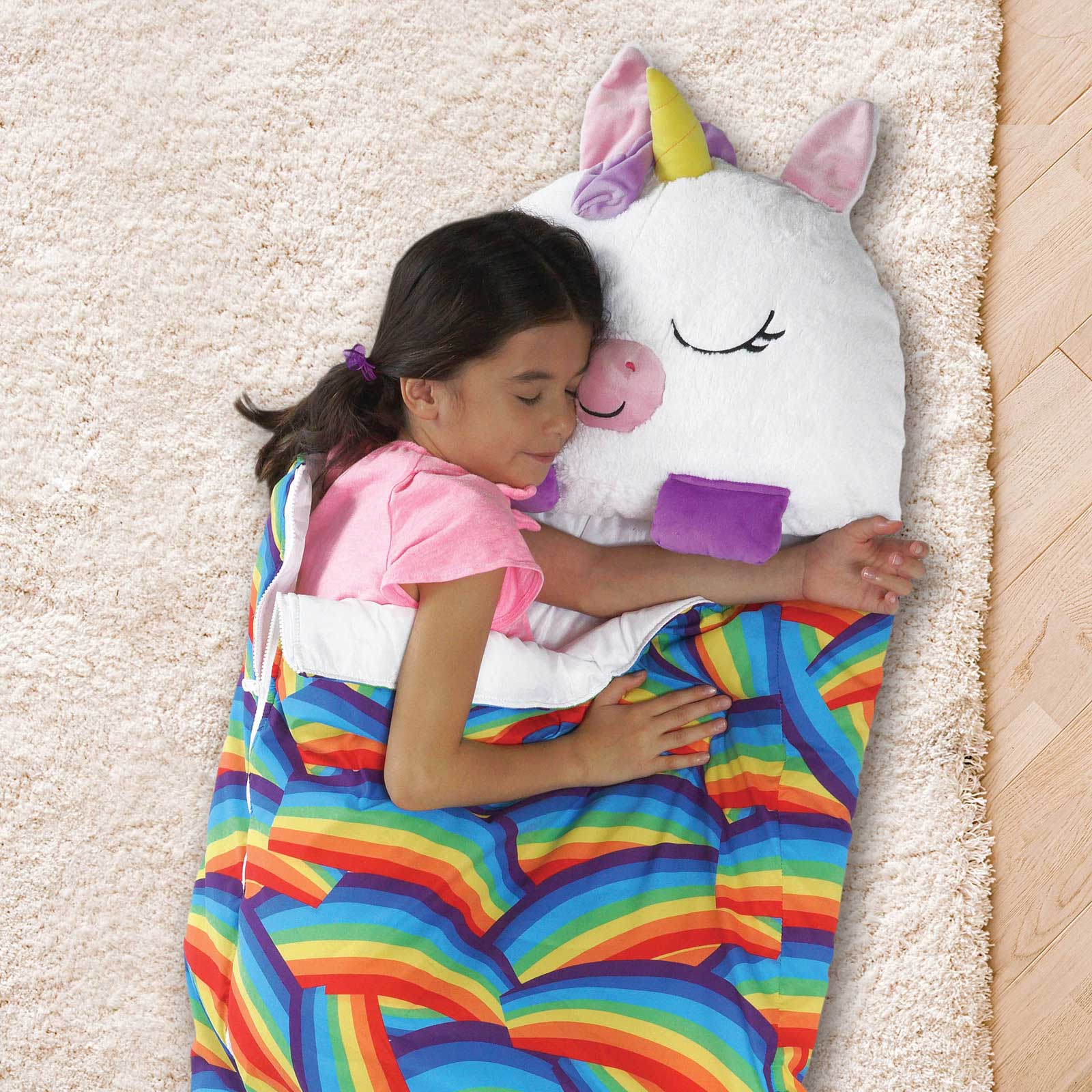 Dormi Locos - Peluches Grandes Unicórnio Branco - 167 cm x 76 cm 6
