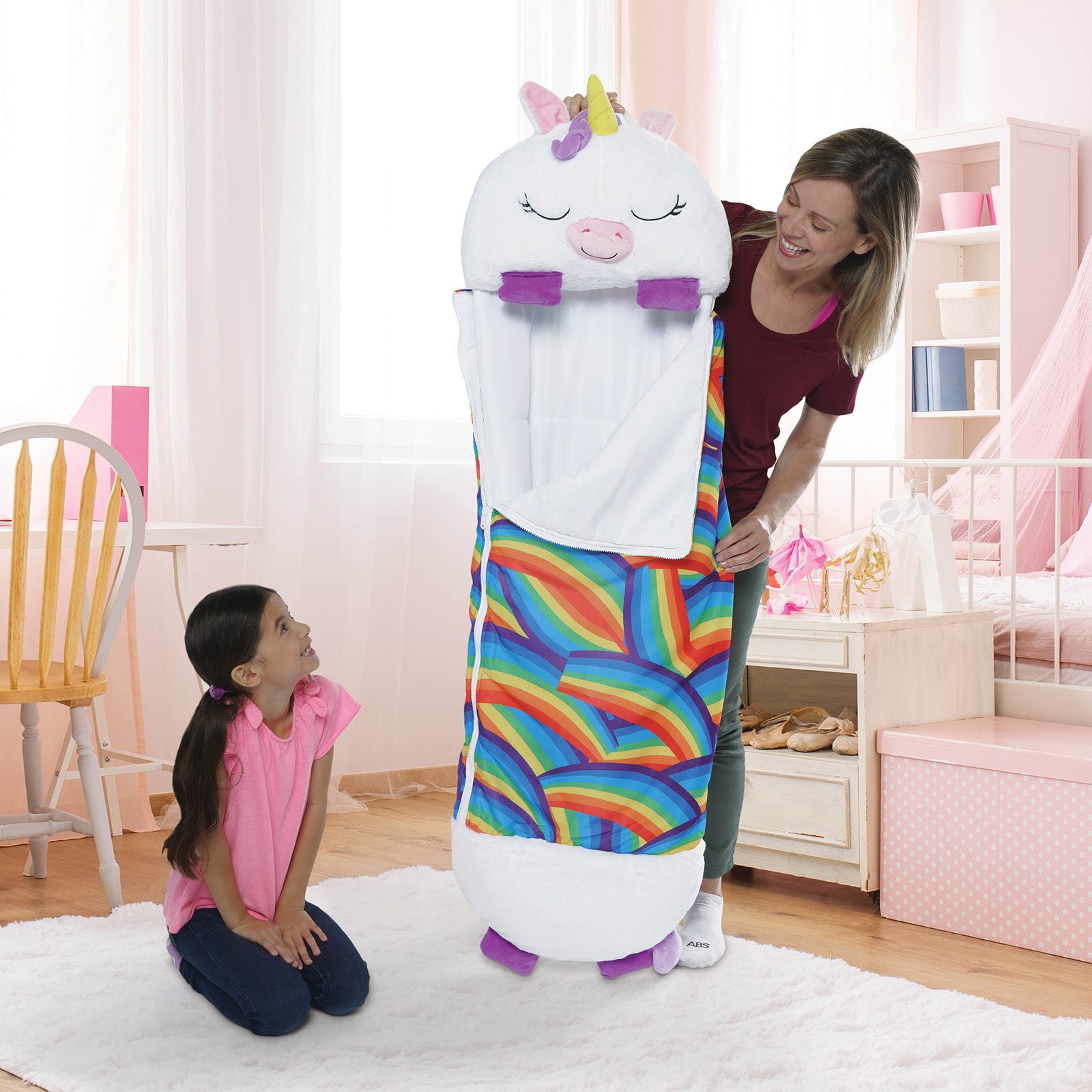 Dormi Locos - Peluches Grandes Unicórnio Branco - 167 cm x 76 cm 8