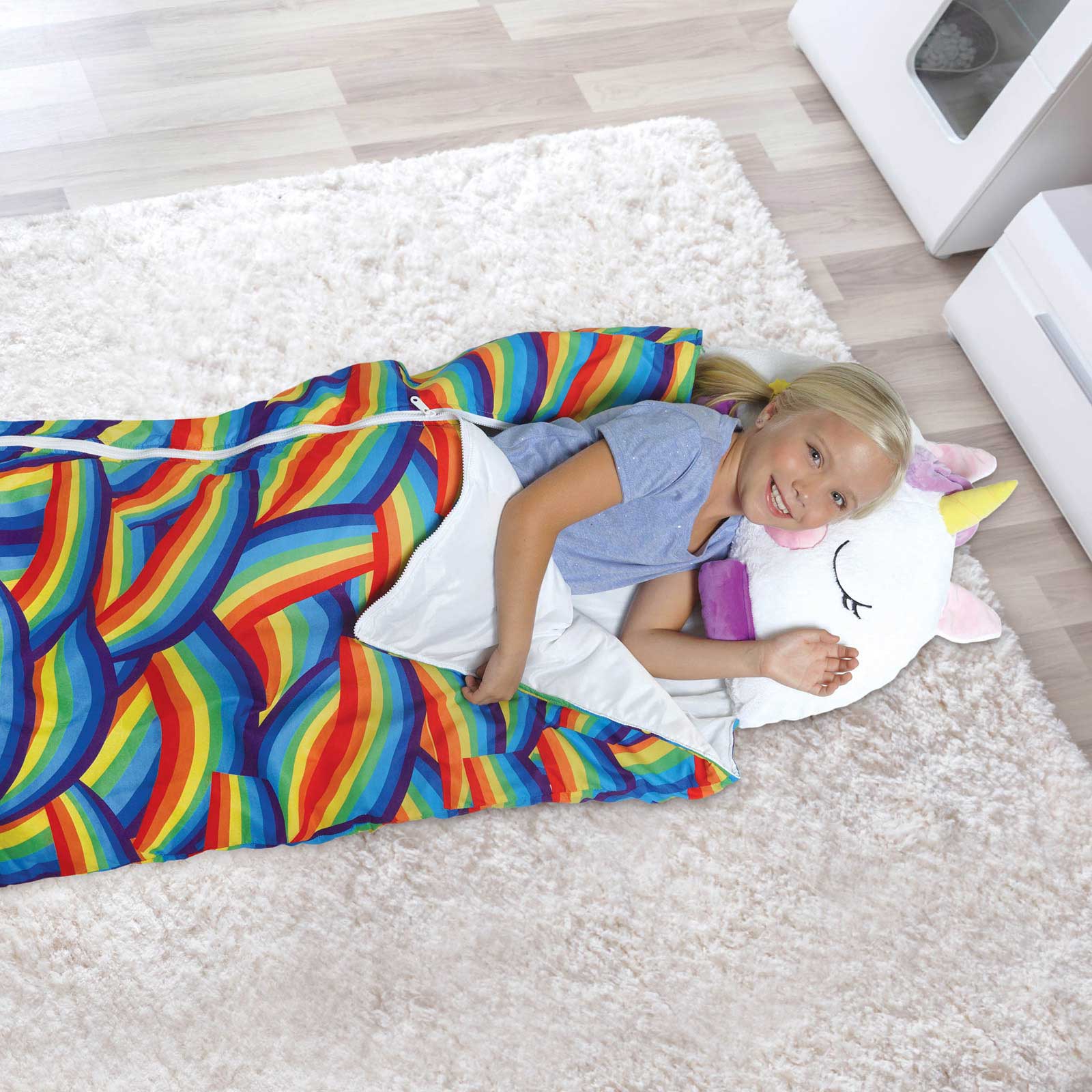 Dormi Locos - Peluches Grandes Unicórnio Branco - 167 cm x 76 cm 10