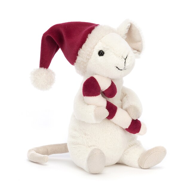 Imagen 0 de Peluche ratón feliz con baston de caramelo