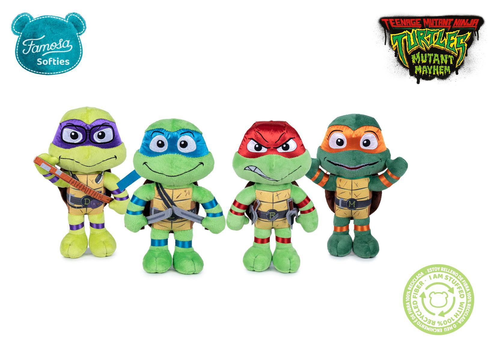 Peluches Tortugas Ninja 30 cm modelos surtidos 6