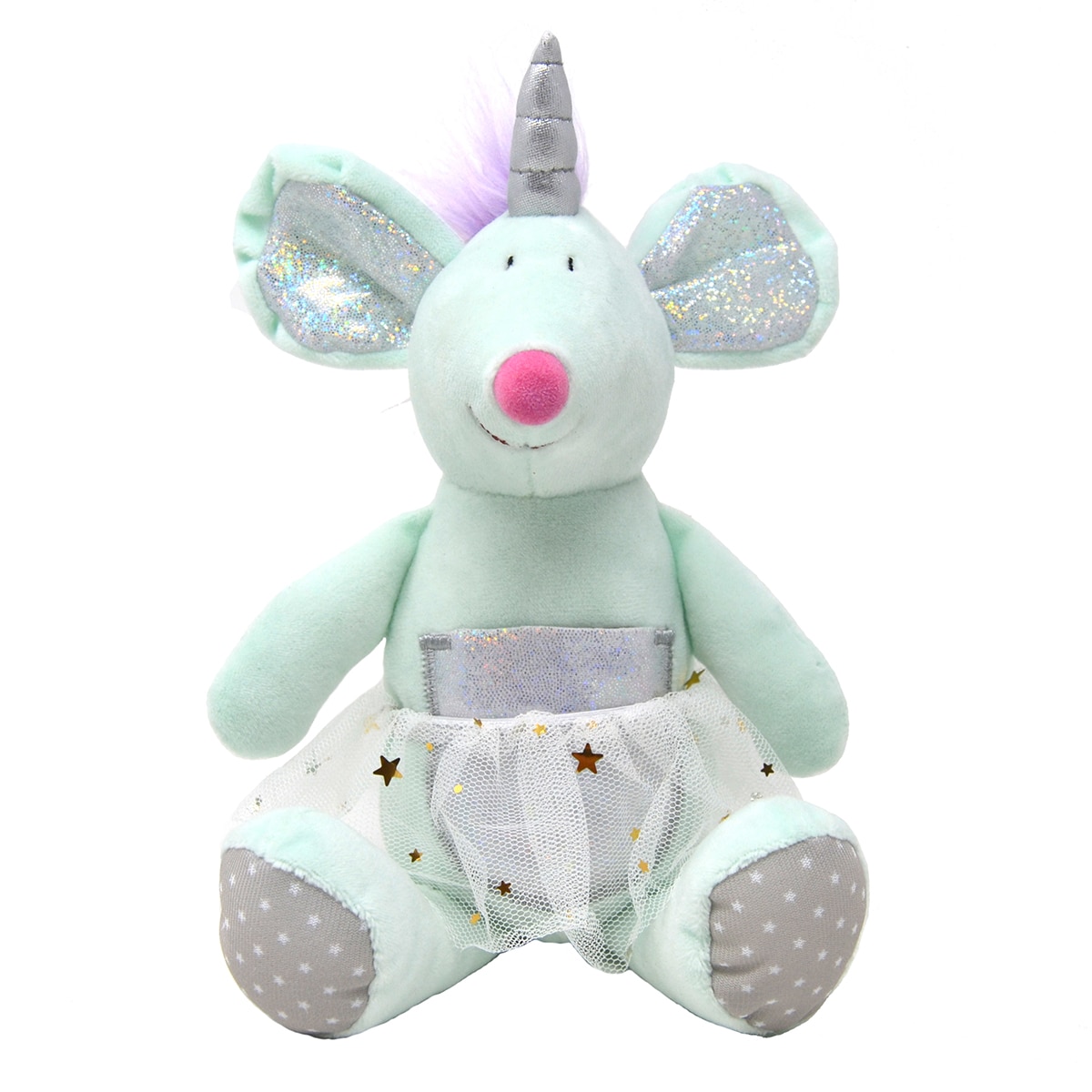 Peluche Ratón Unicornio Ratoncito Dulces Sueños Runi 3