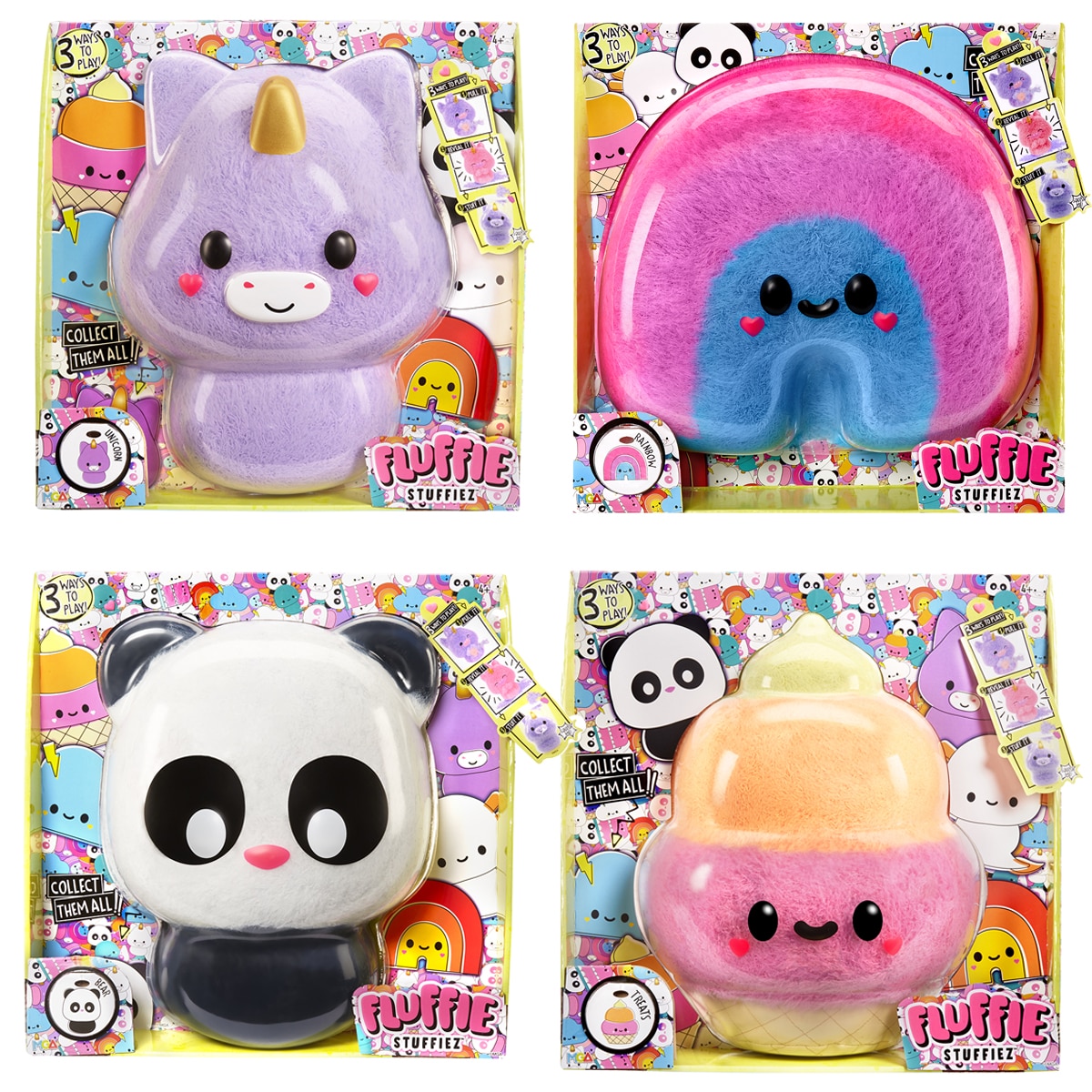 MGA – Peluche Coleccionable surtido 3 -en- 1 Grande Serie 1 Fluffie Stuffiez MGA.