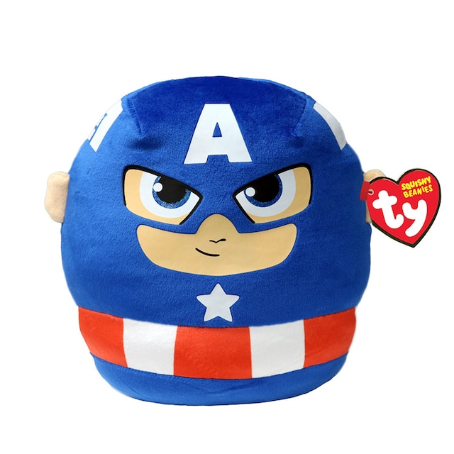 Peluche 25 cm Captain America Squish Marvel TY