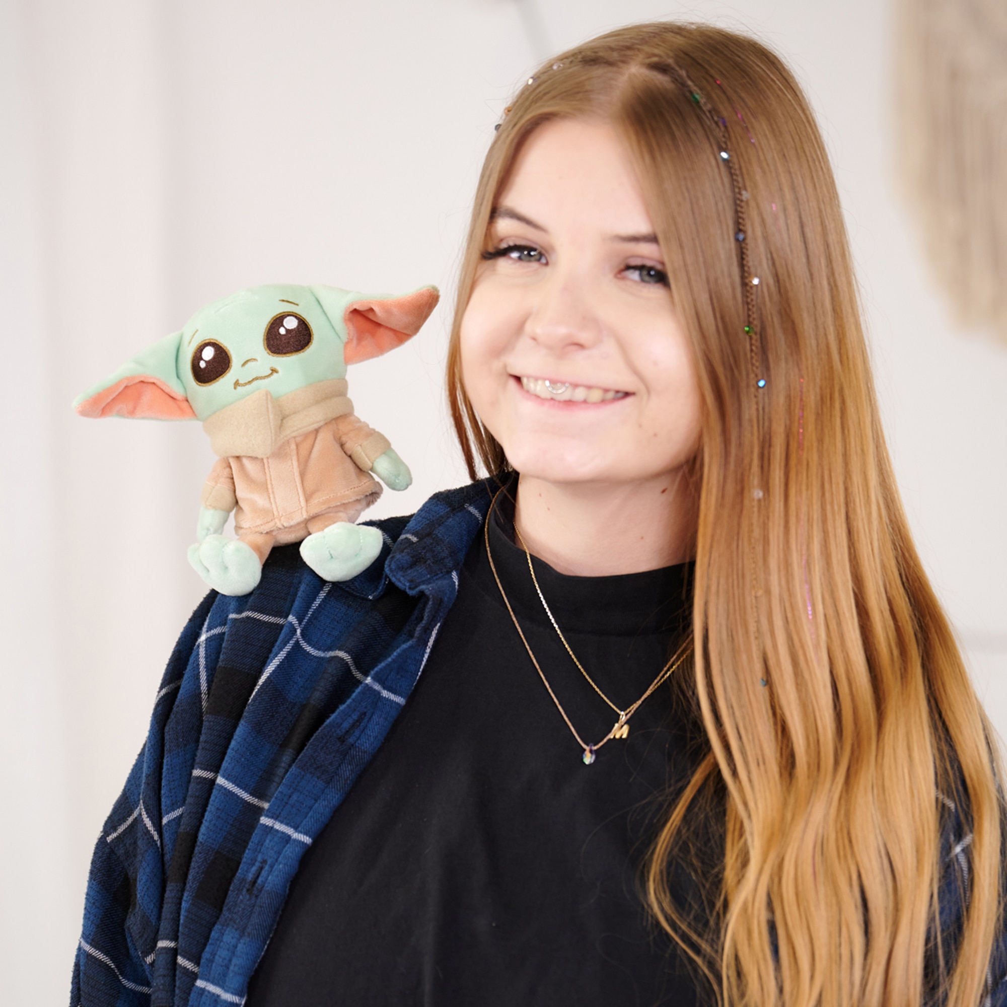 Peluche Grogu para hombro 12 cm 6