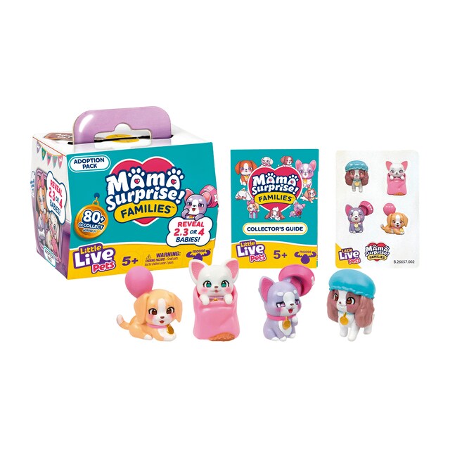 Peluche Puppy Adoption Mama Surprise Families Little Live Pets modelos surtidos