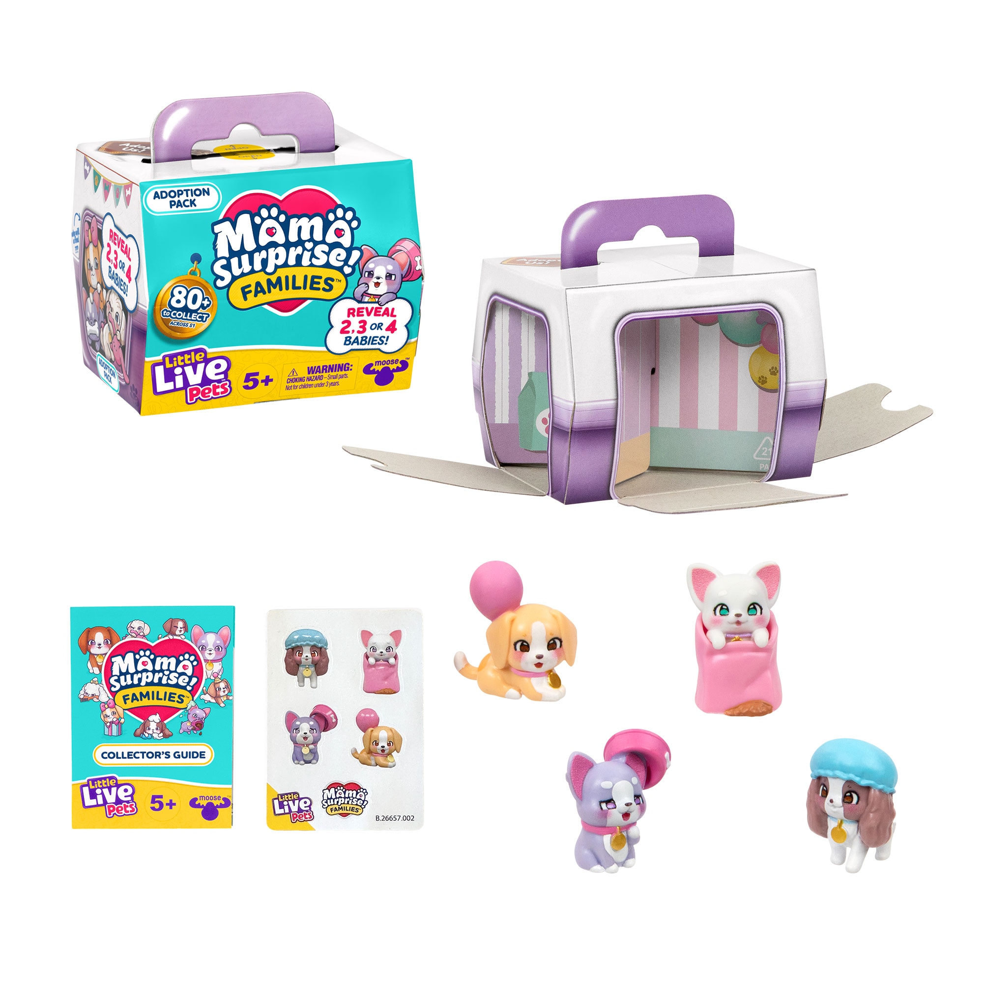 Little Live Pets Mini Mama Surprise Família Caezinhos Adotados - Artigo Sortido. Envio realizado de forma aleatória 4