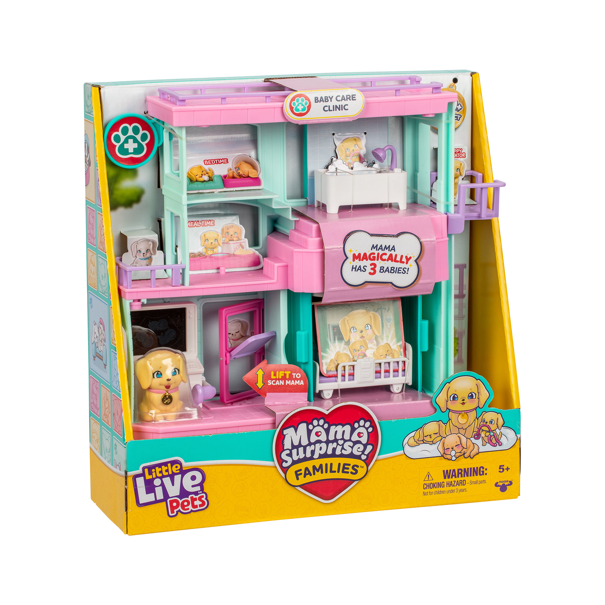 Peluche Baby Care ClinicMama Surprise Families Little Live Pets modelos surtidos 12