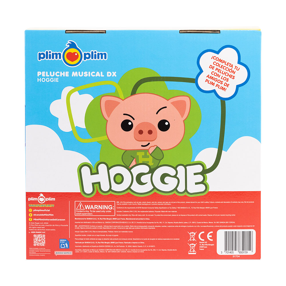 Peluche musical Hoggie Plim Plim 4