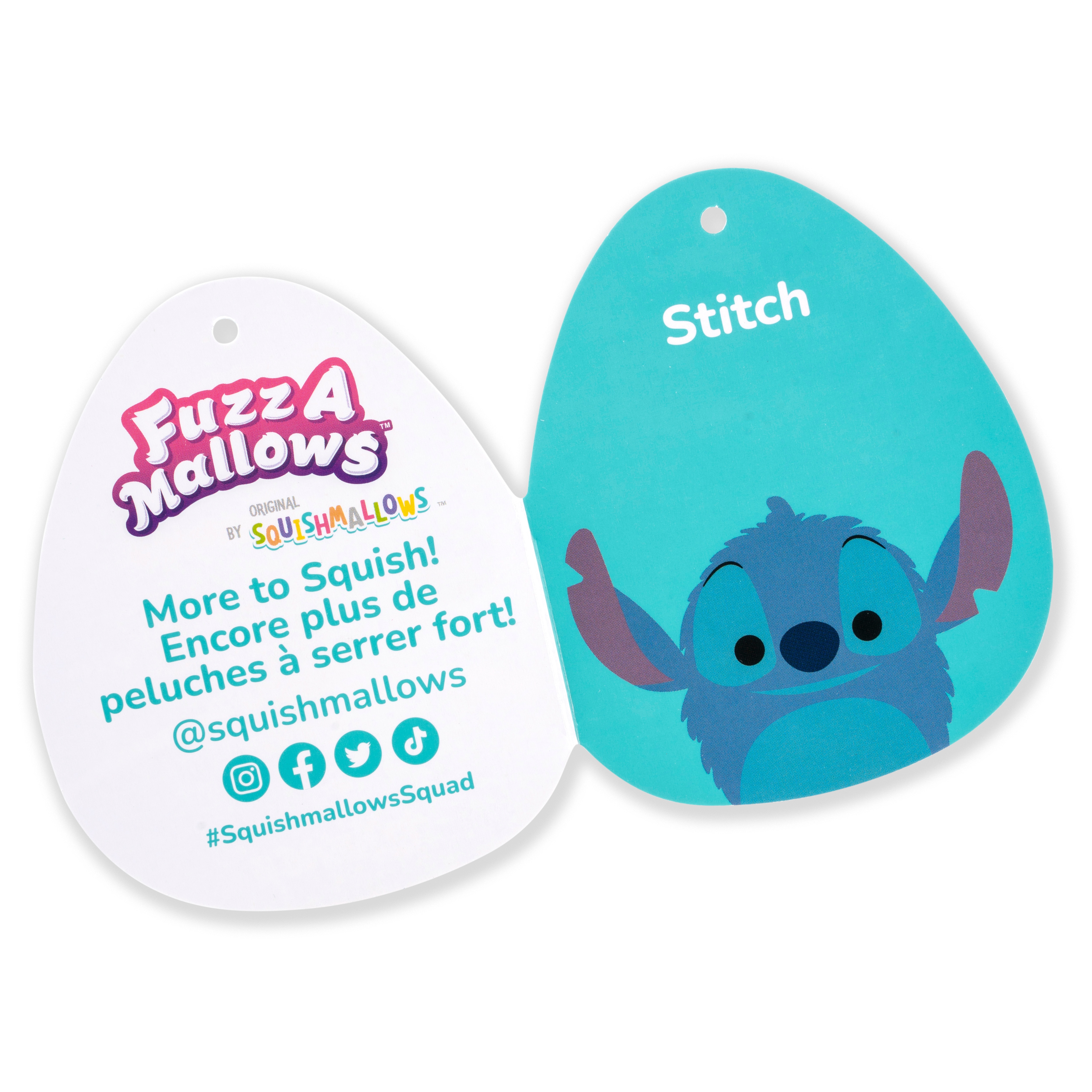 Peluche 30 cm Fuzzamallow Stitch Disney Squishmallows 4