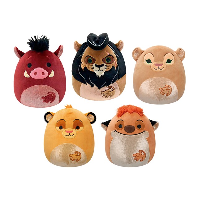Peluche 20 cm Rey León Squishmallows modelos surtidos