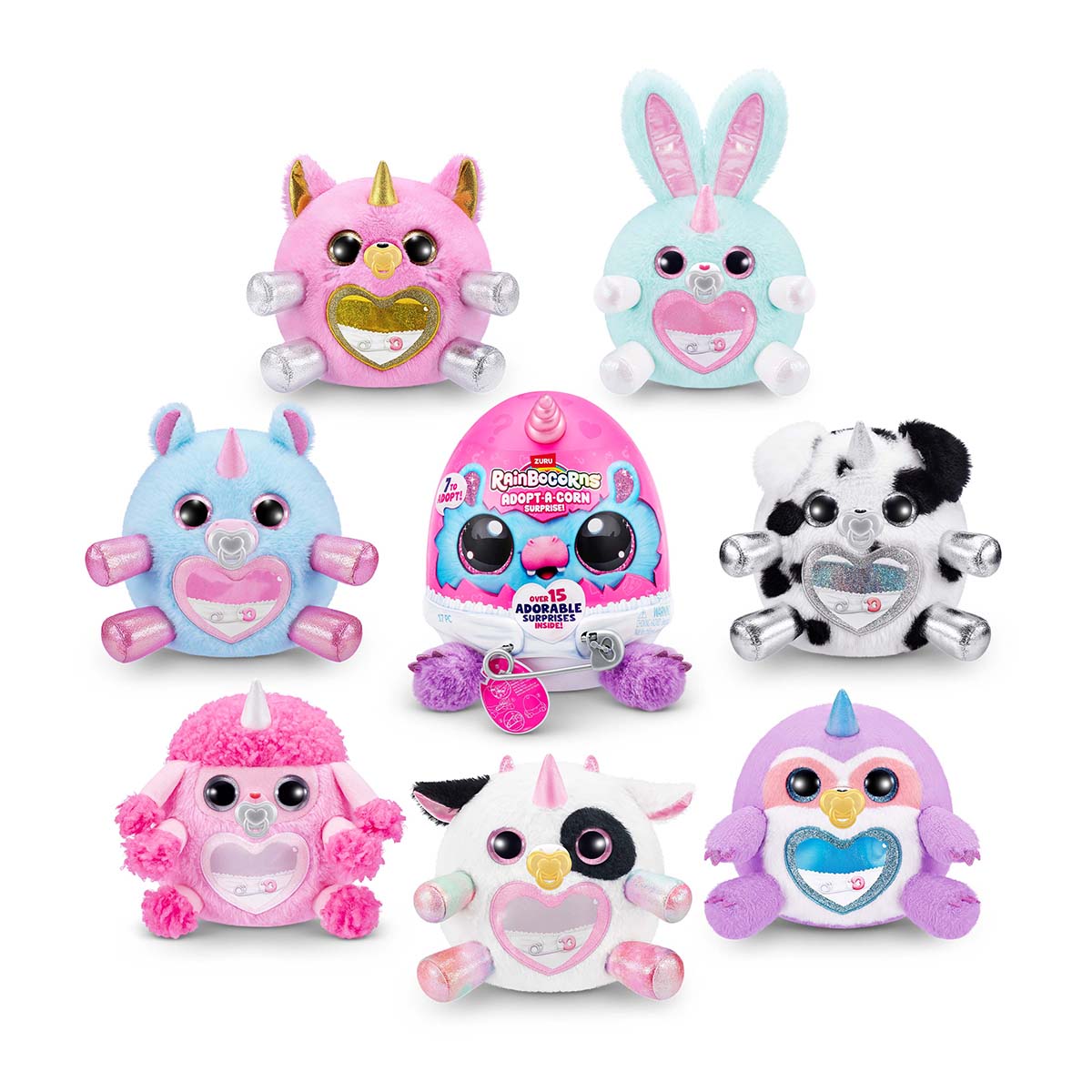 Imagen 0 de Peluche Adopt A Corn Rainbocorns