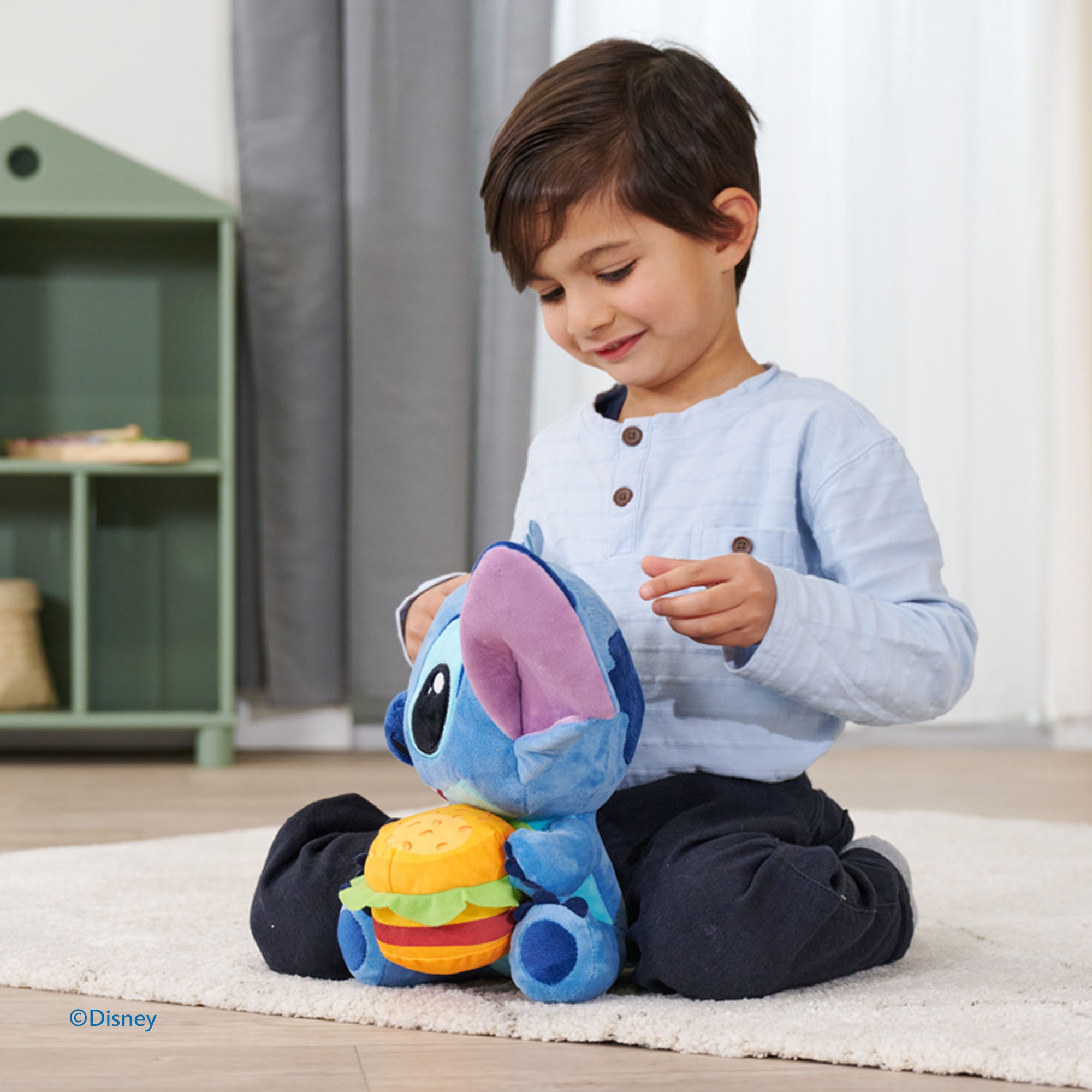 Peluche con hamburguesa Disney Stitch Simba 3