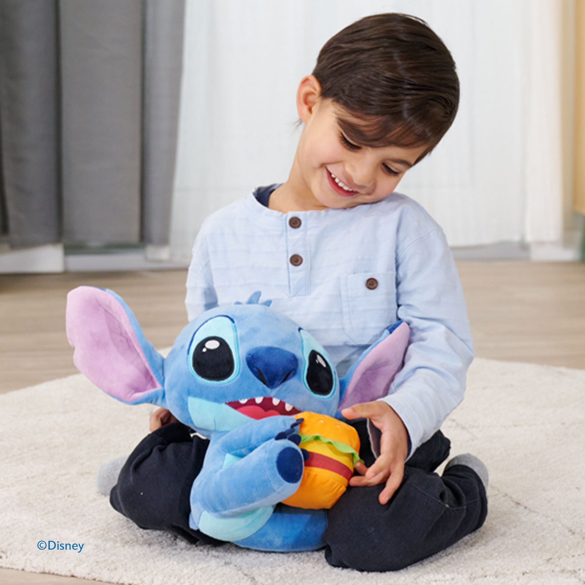 Peluche con hamburguesa Disney Stitch Simba 4