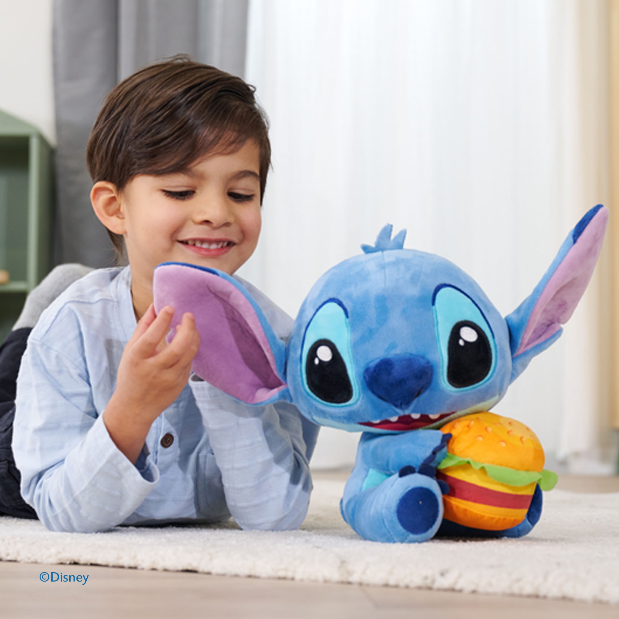 Peluche con hamburguesa Disney Stitch Simba 5