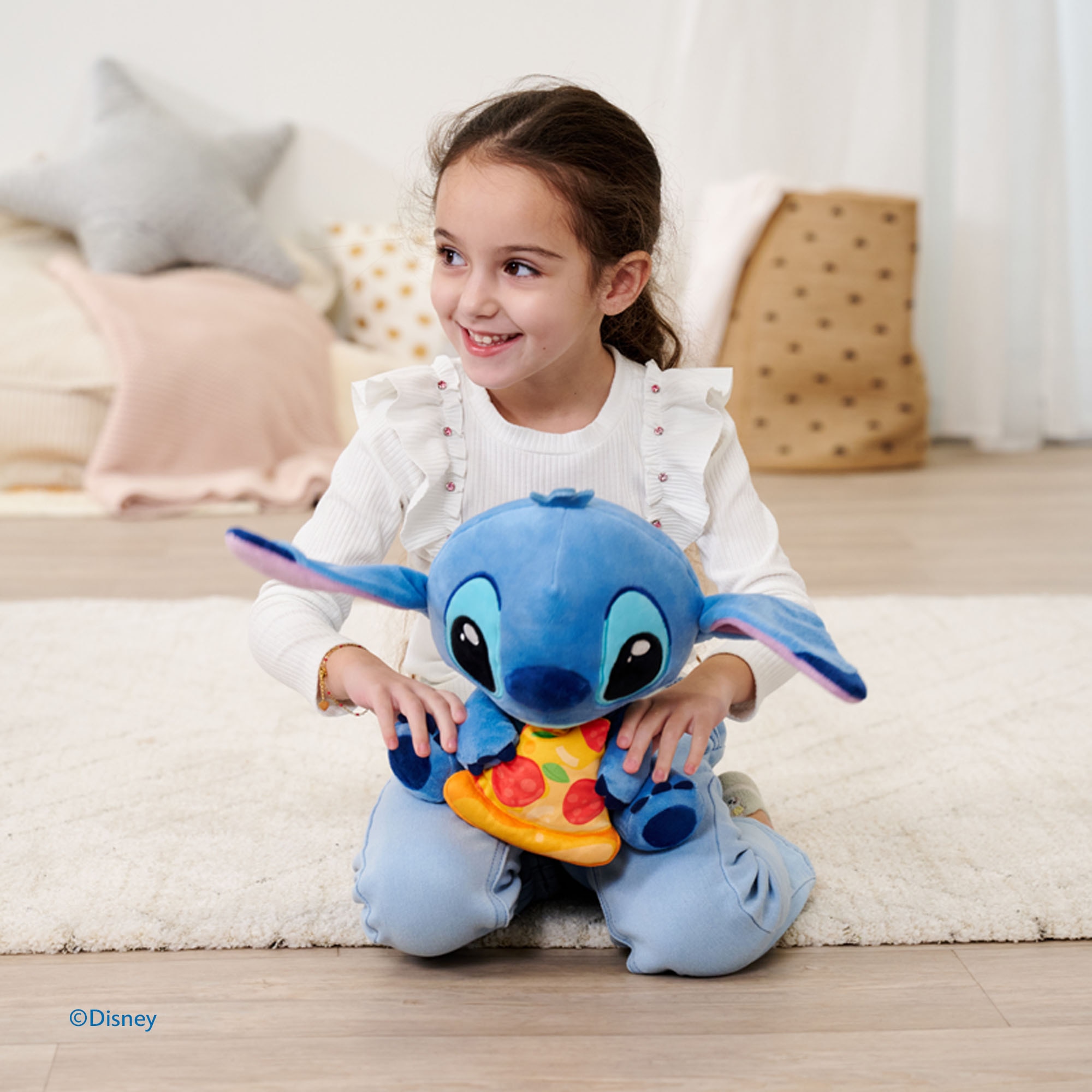 Peluche con pizza Disney Stitch Simba 4