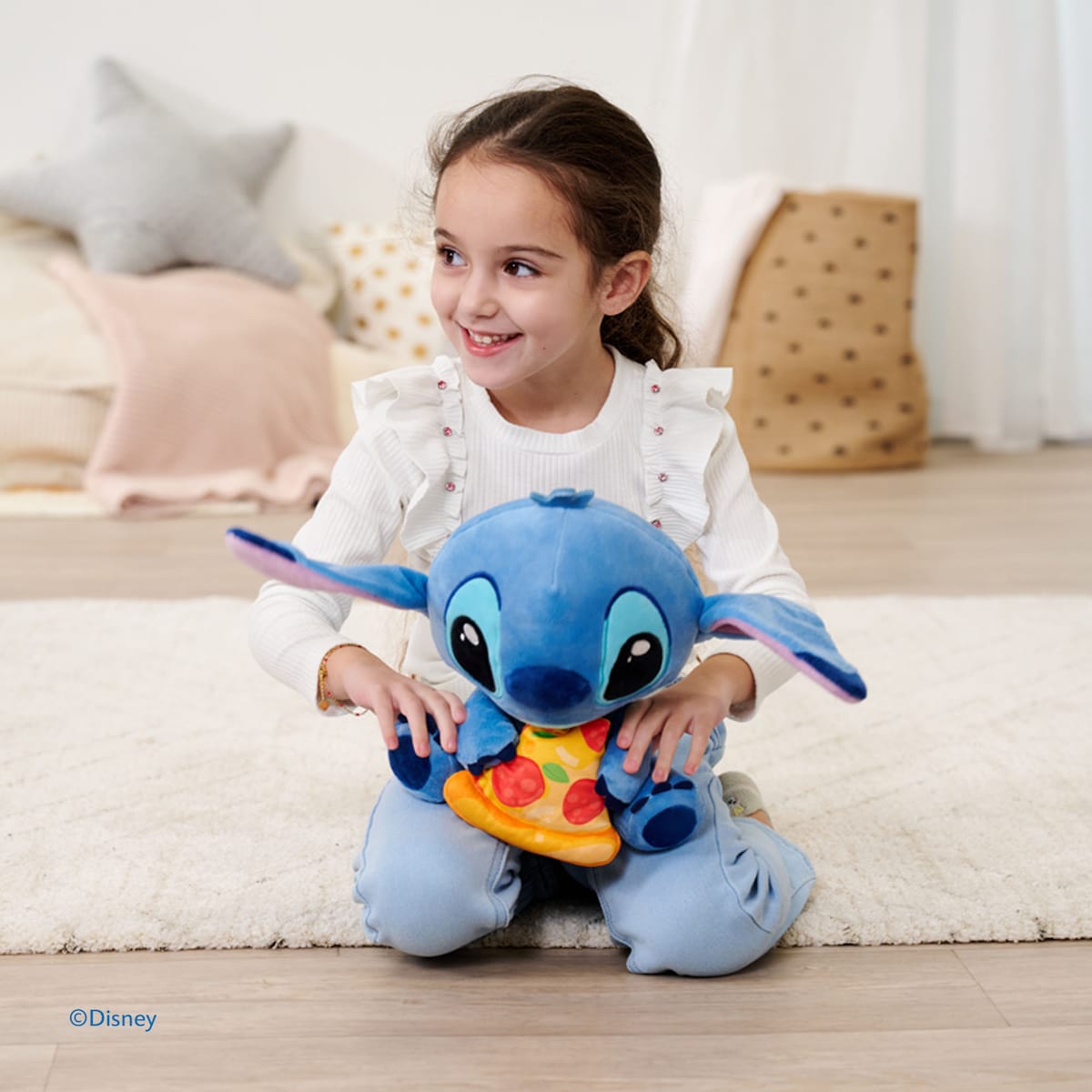 Peluche Stitch com Pizza Disney 4