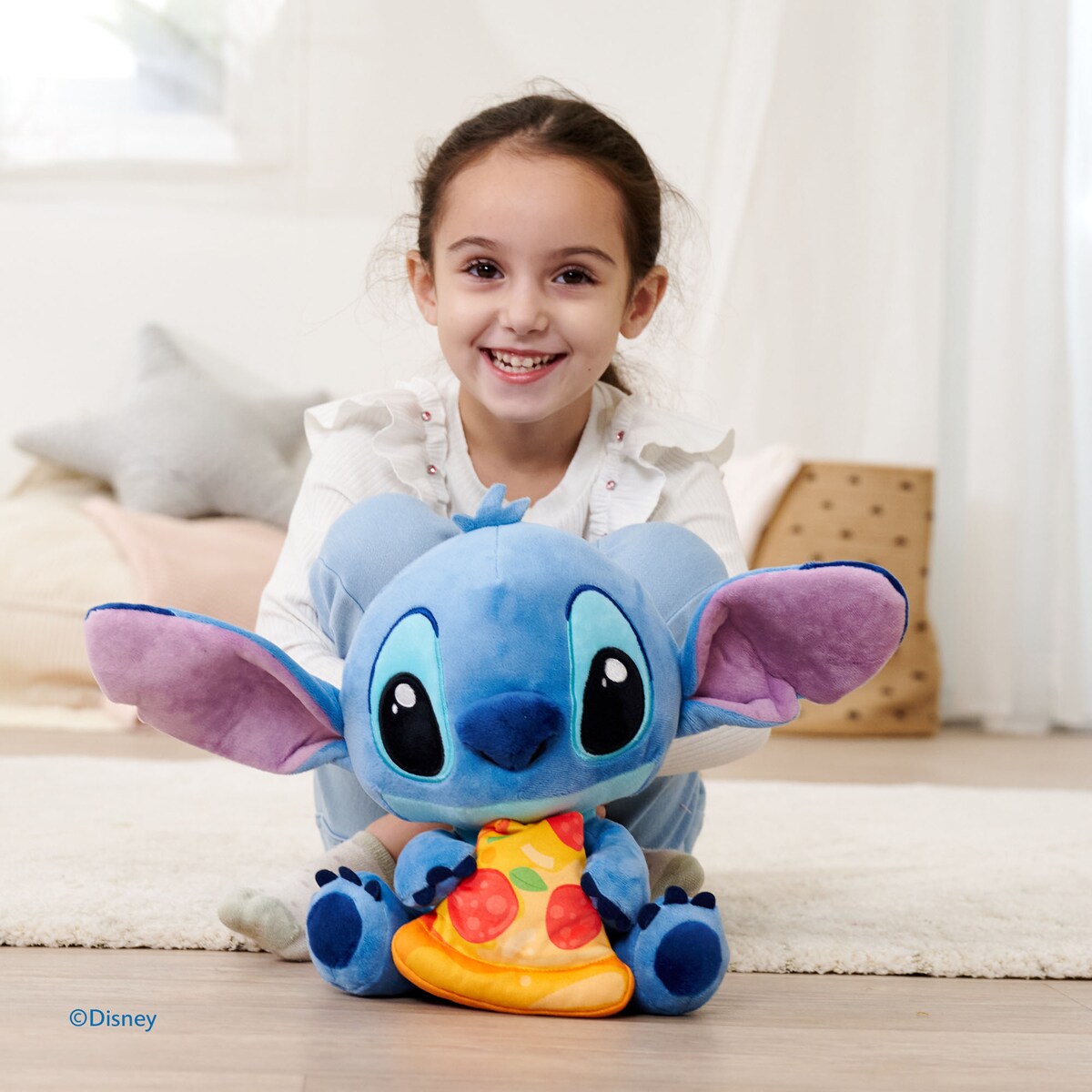 Peluche Stitch com Pizza Disney 5